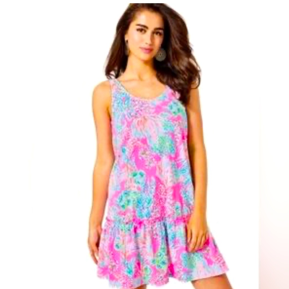 Lily Pulitzer Skyelar Tank Dress, like new, size XL